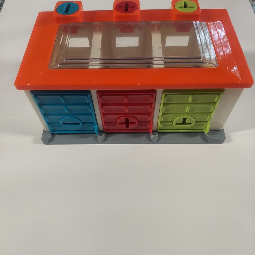 Battat 3 Car garge Color Sorting Playset Cause Effect matching